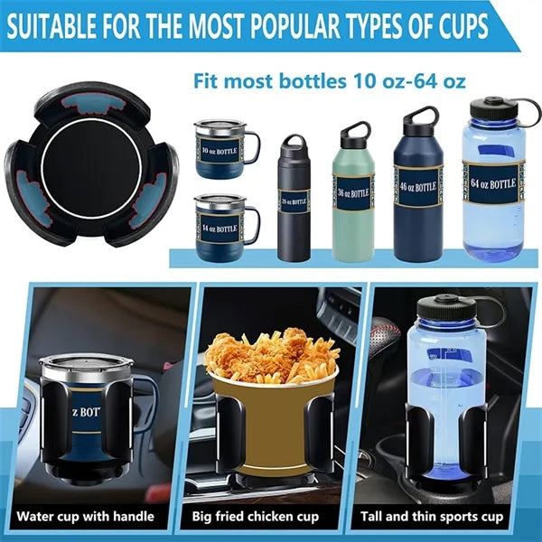 Adjustable Car Cup Holder Expander Adapter
