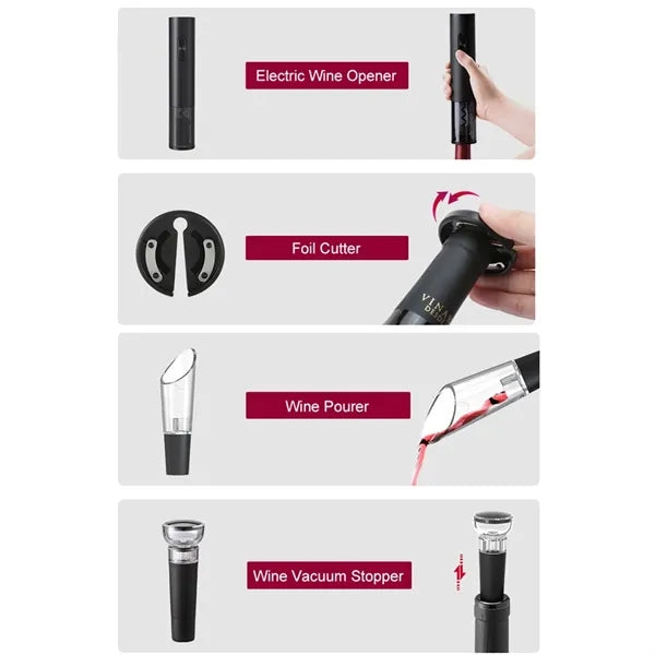 Electric Wine Opener Gift Set