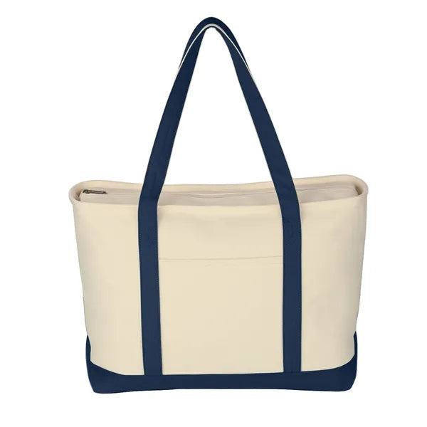 Large Canvas Boat Tote Bag