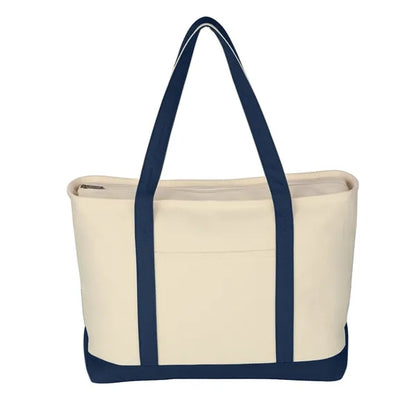Large Canvas Boat Tote Bag