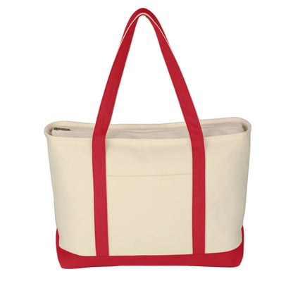 Large Canvas Boat Tote Bag