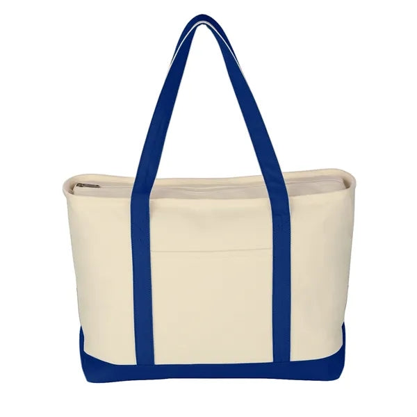 Large Canvas Boat Tote Bag