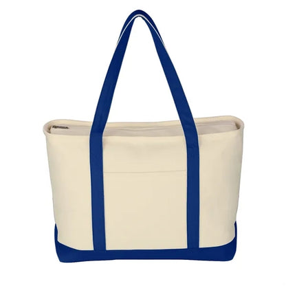 Large Canvas Boat Tote Bag