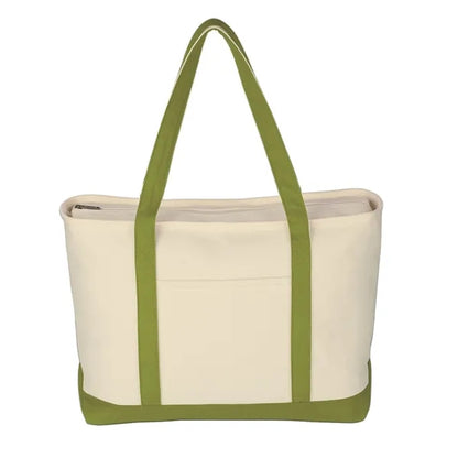 Large Canvas Boat Tote Bag