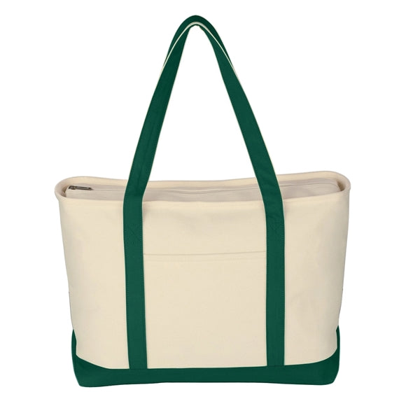 Large Canvas Boat Tote Bag