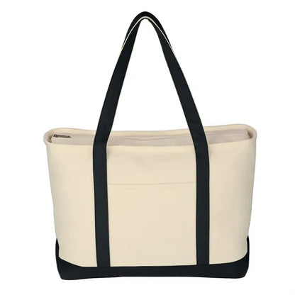 Large Canvas Boat Tote Bag