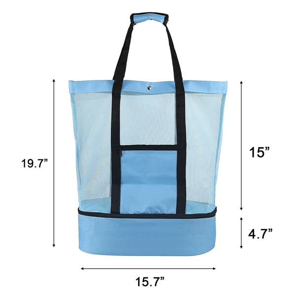 Mesh Beach Tote Cooler Bag