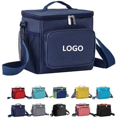 Oxford Cloth Insulated Lunch Tote Bag