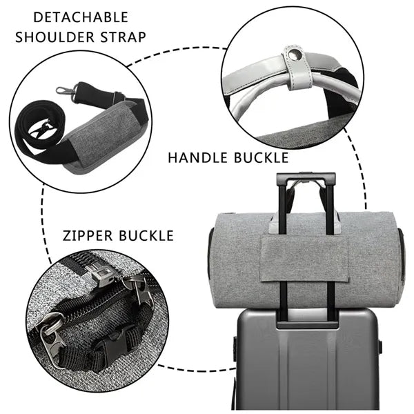 2 in 1 Hanging Suitcase Suit Travel Bags