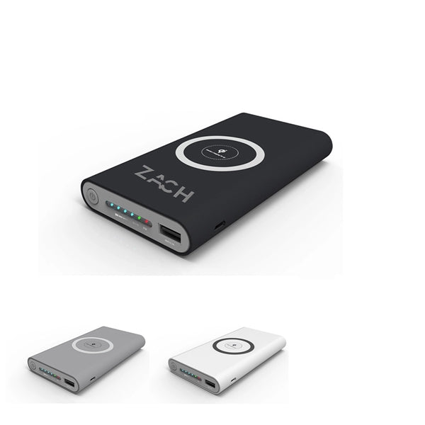 3 In 1 Ultra-Thin Power Bank With Wireless Charging