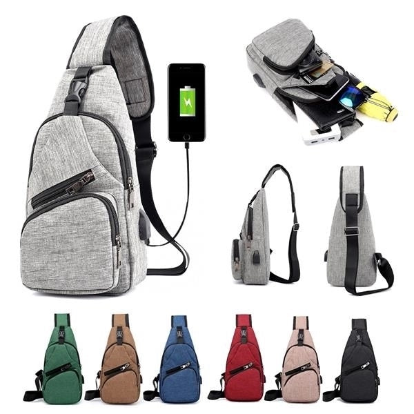 USB Charging Crossbody Backpack