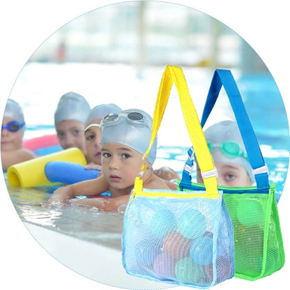 Kids Adjustable Straps Beach Toy Mesh Bag