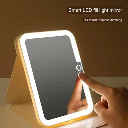 Folding Lighted Makeup Mirror
