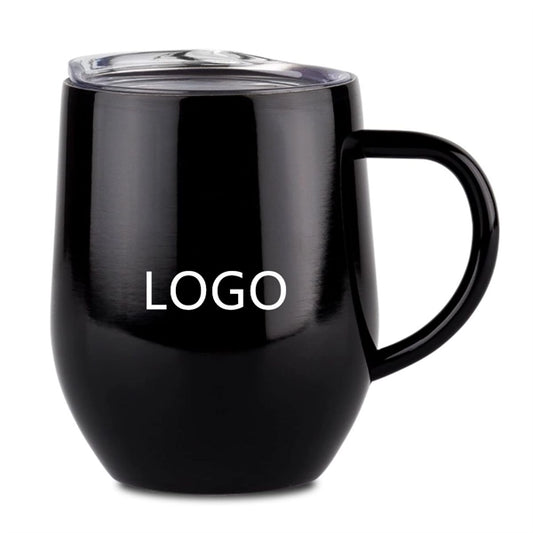12OZ Stainless Steel Double Wall Mugs with Handle