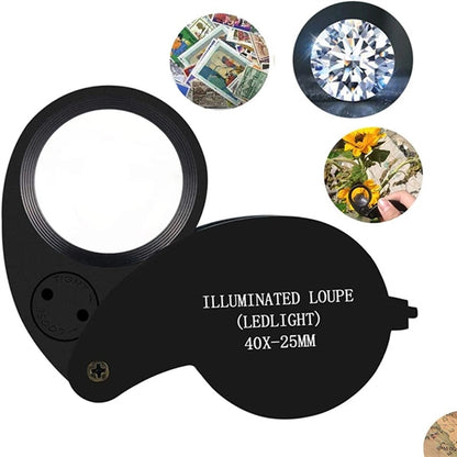 40X Magnification Loupe Jewelry Magnifier