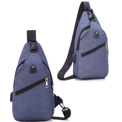 Waterproof Crossbody Backpack With USB Charging Port