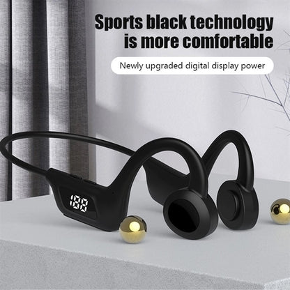 Bone Conduction Wireless Bluetooth Headset with LED Display