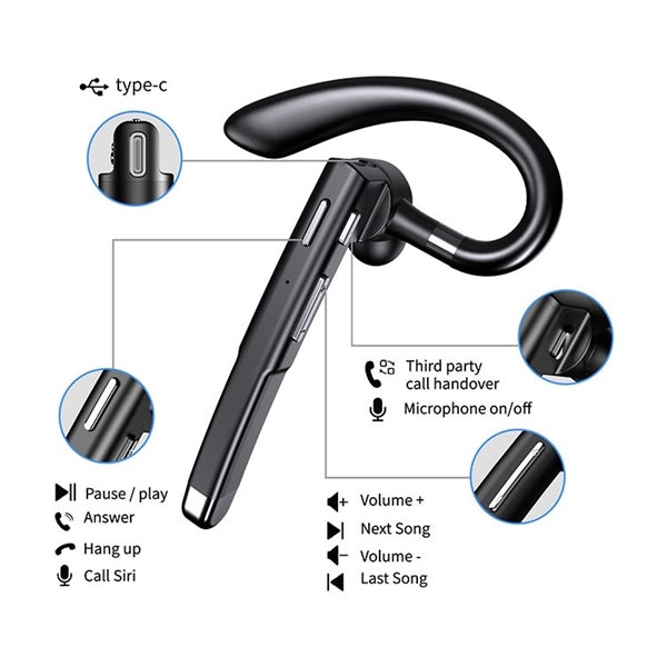 Bluetooth Earphone Wireless Business Headset