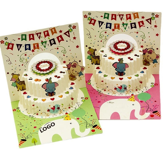3D Pop Up Birthday Cake Greeting Card