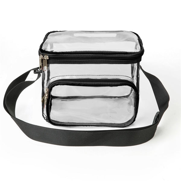 Clear Lunch Bag with Shoulder Strap (9"x8"x6")