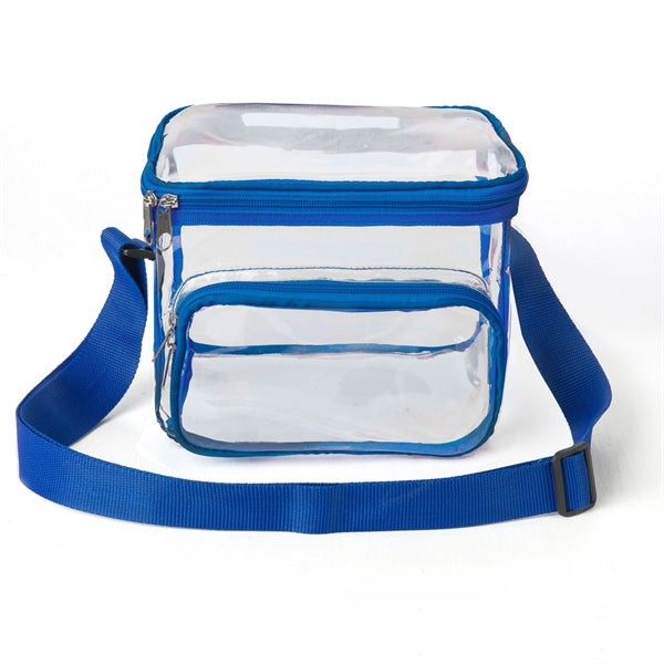 Clear Lunch Bag with Shoulder Strap (9"x8"x6")