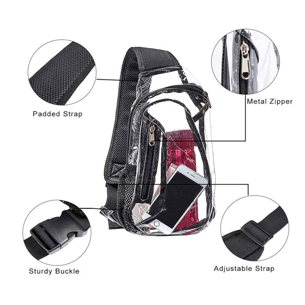 Clear Pvc Sling Bag