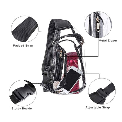 Clear Pvc Sling Bag
