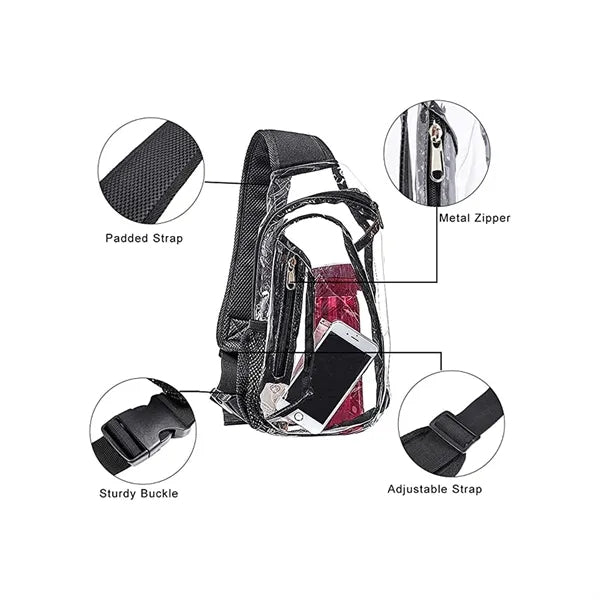 Clear Pvc Sling Bag