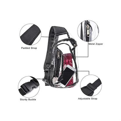 Clear Pvc Sling Bag