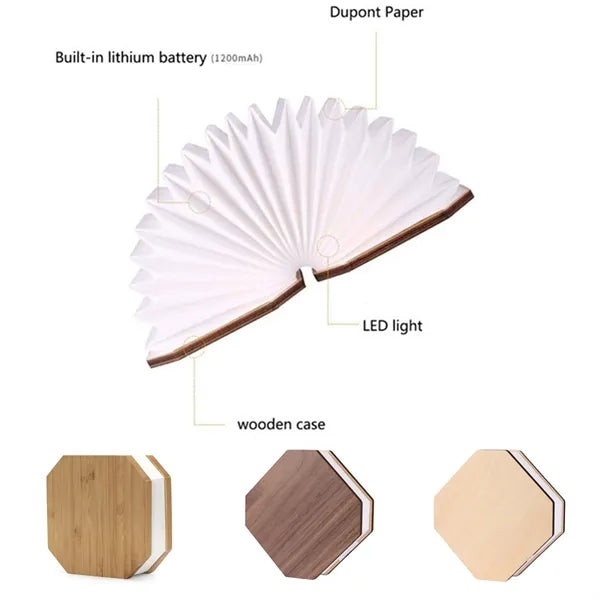 Novelty Organ Folding Book Lamp