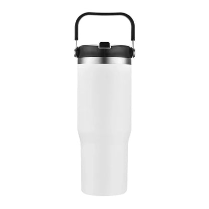 30 oz. Travel Stainless Insulated Leakproof w/ lid & handle