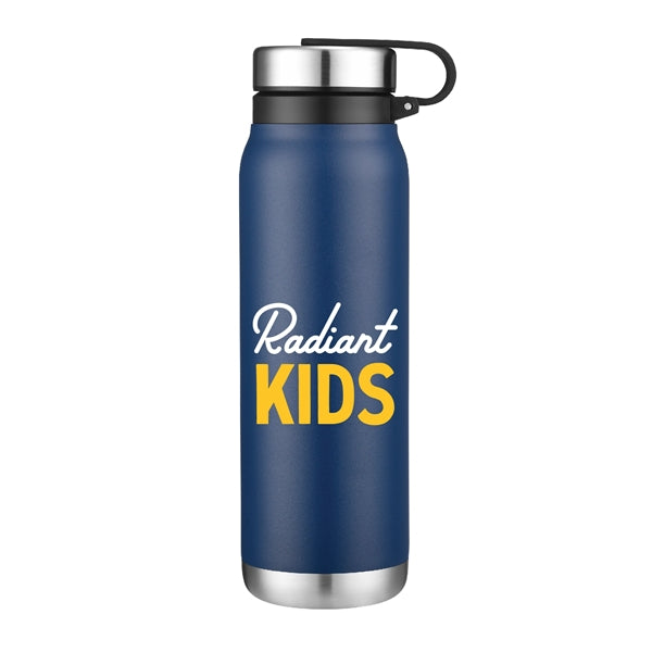 20 oz. Stainless Insulated Easy-Clean Bottle w/ Lid & Handle