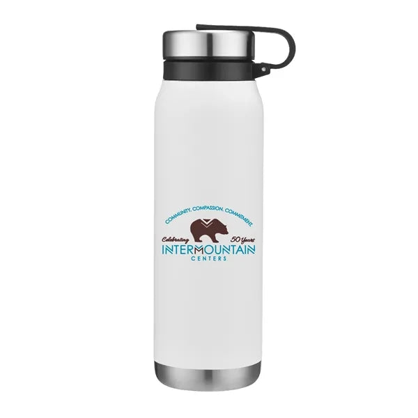 20 oz. Stainless Insulated Easy-Clean Bottle w/ Lid & Handle