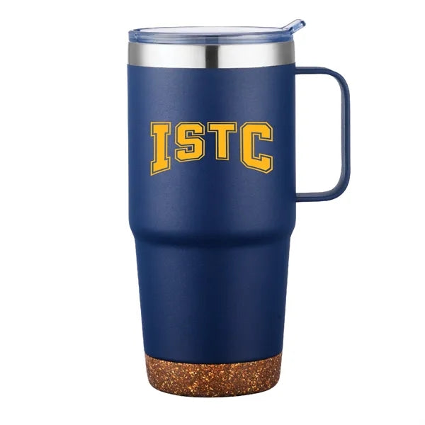 24oz.Travel Stainless Insulated w/ Lid & Handle, Spill-proof