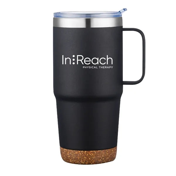 24oz.Travel Stainless Insulated w/ Lid & Handle, Spill-proof