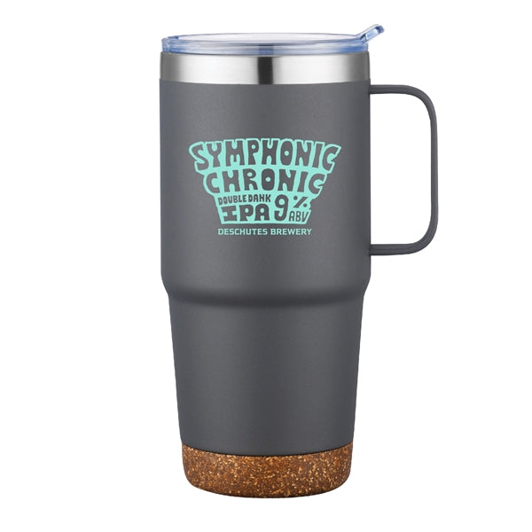 24oz.Travel Stainless Insulated w/ Lid & Handle, Spill-proof
