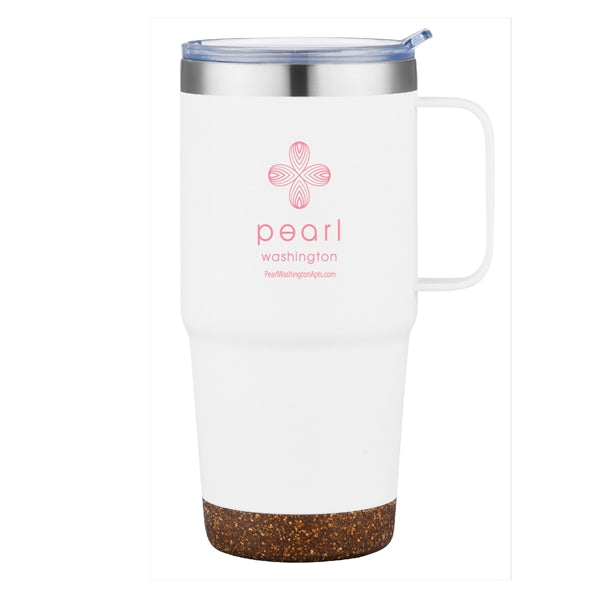 24oz.Travel Stainless Insulated w/ Lid & Handle, Spill-proof
