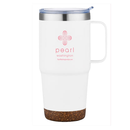 24oz.Travel Stainless Insulated w/ Lid & Handle, Spill-proof