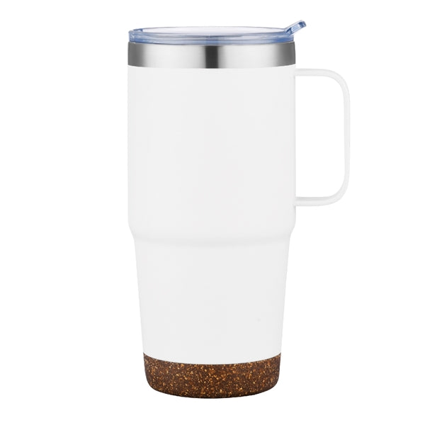 24oz.Travel Stainless Insulated w/ Lid & Handle, Spill-proof