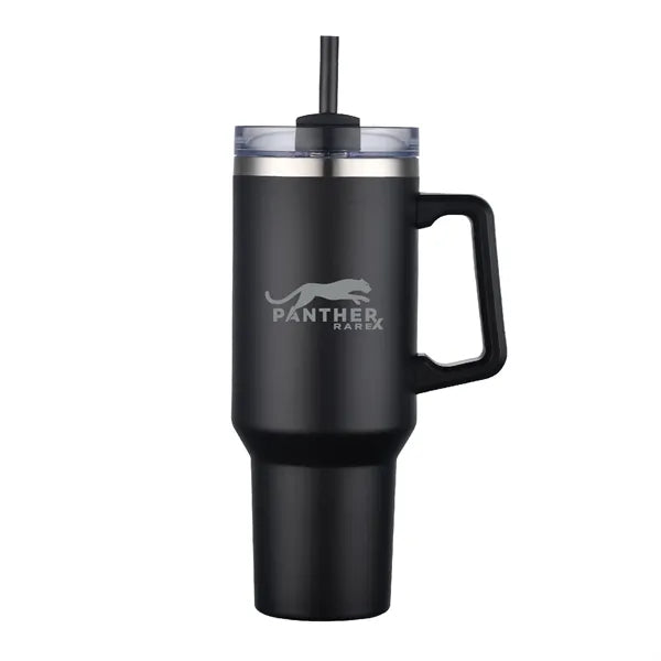40oz. Travel Stainless Vacuum Insulated mug w/ handle