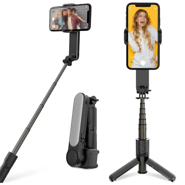 Selfie Stick Phone Gimbal Stabilizer Handheld with Light