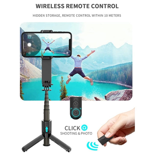 Selfie Stick Phone Gimbal Stabilizer Handheld with Light