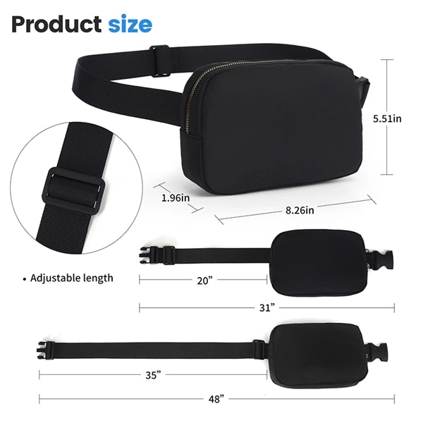 Waterproof Nylon Fanny Packs Belt Bag