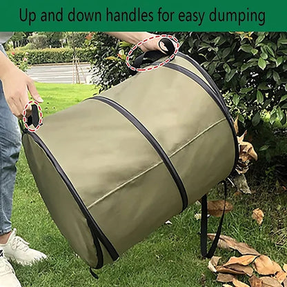 Foldable 10 Gallons Camping Trash Can & Bin