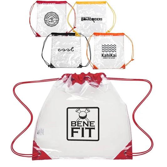 Advertising Clear Bag with Drawstring