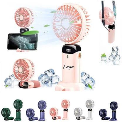 Rechargeable Mini Handheld Pocket Hanging Neck Cooling Fan