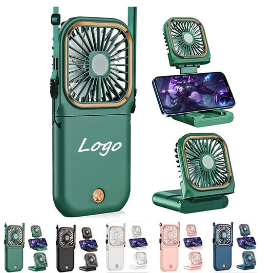 Portable Rechargeable Handheld Hands Free Necklace Fan