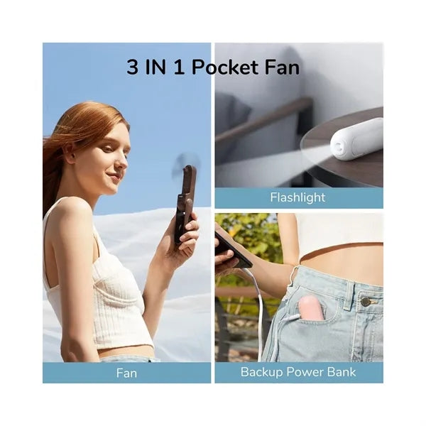3 In 1 Hand Fan