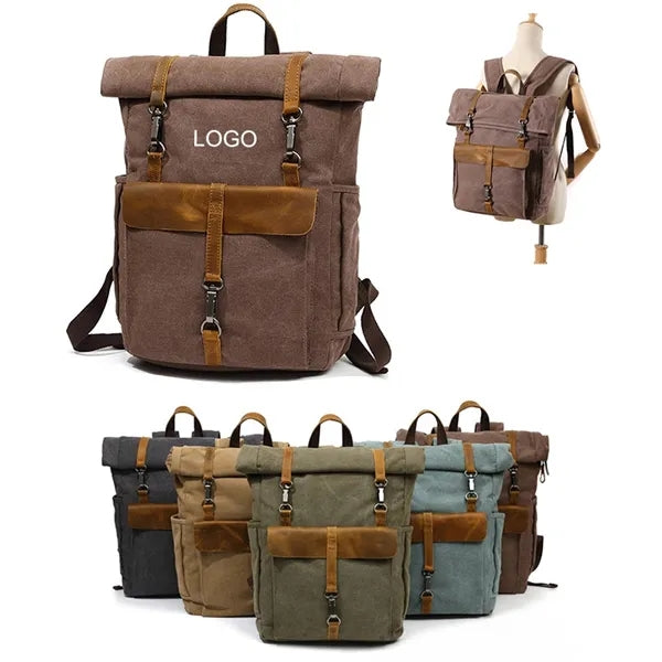 Vintage Canvas Laptop Backpack