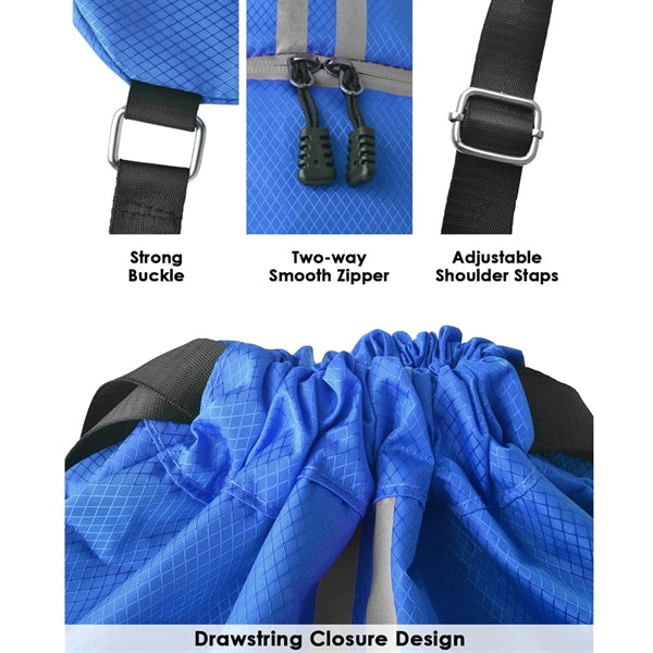 Waterproof Drawstring Sports Backpack